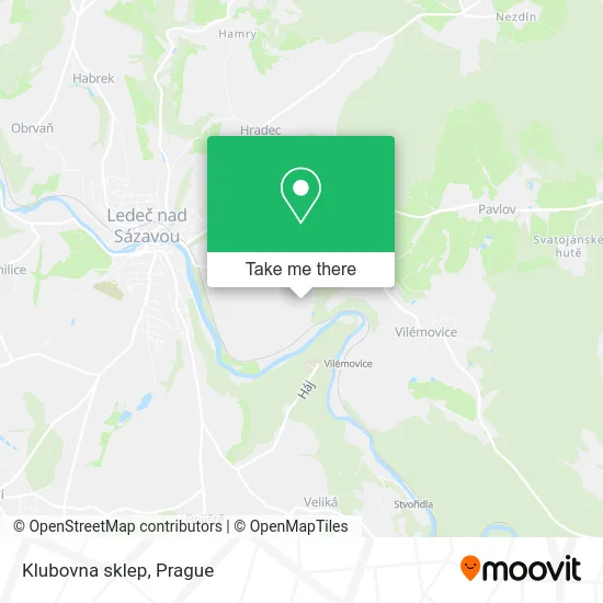Klubovna sklep map