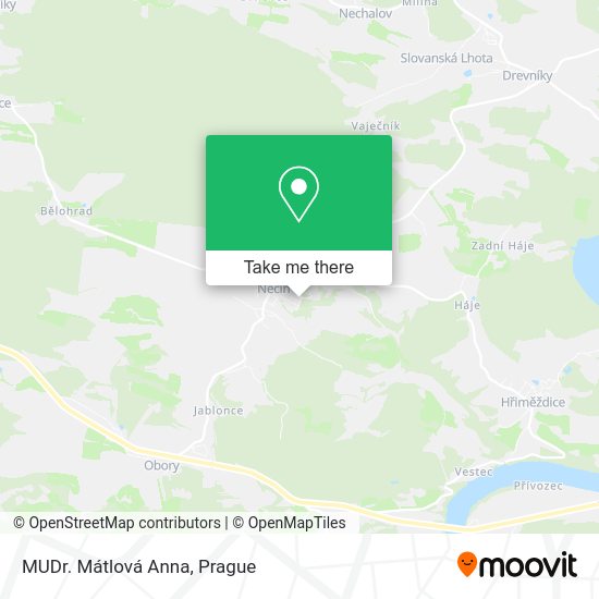 Карта MUDr. Mátlová Anna