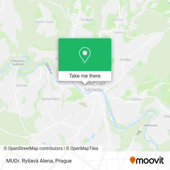 Карта MUDr. Ryšavá Alena