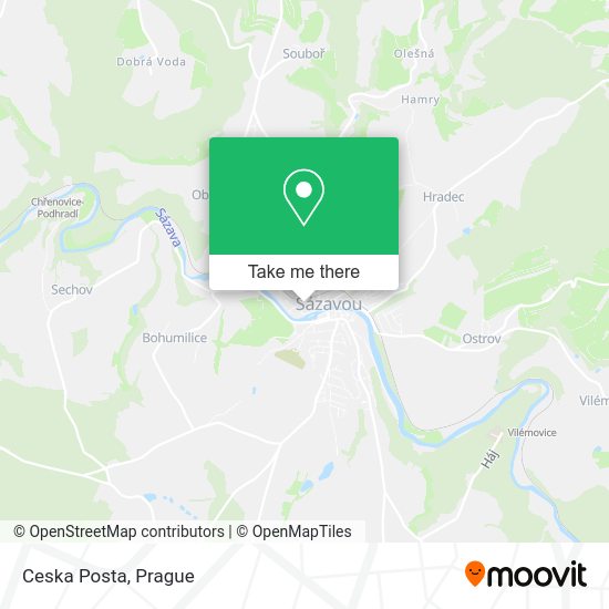 Карта Ceska Posta