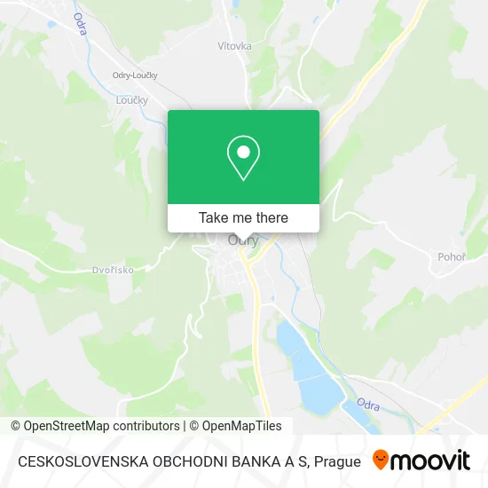 Карта CESKOSLOVENSKA OBCHODNI BANKA A S