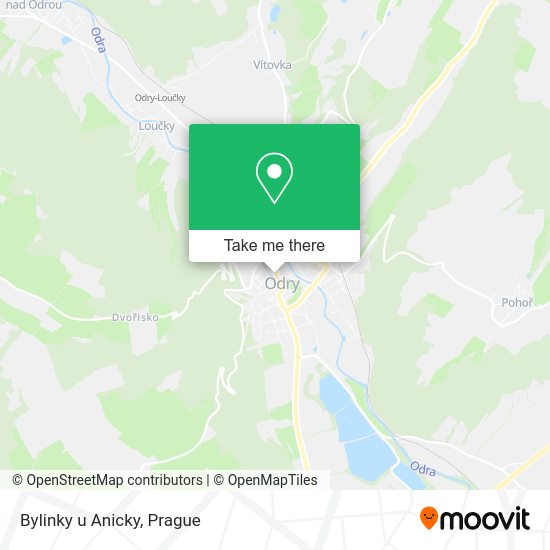 Карта Bylinky u Anicky