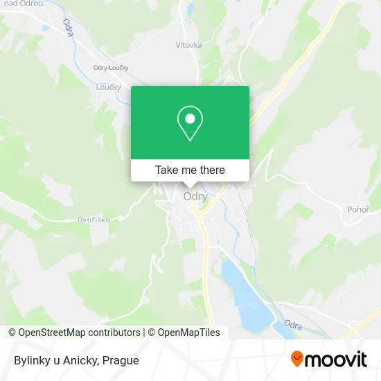 Карта Bylinky u Anicky