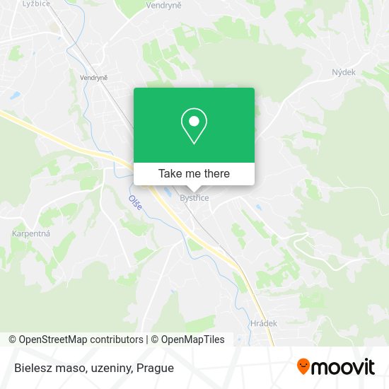 Карта Bielesz maso, uzeniny