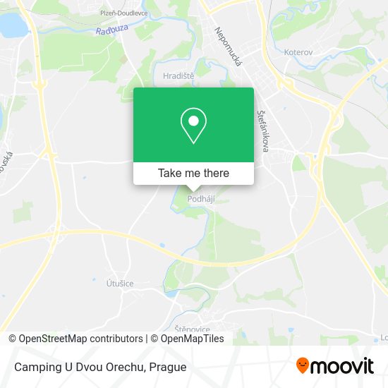 Карта Camping U Dvou Orechu
