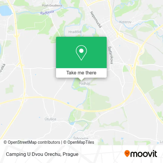 Карта Camping U Dvou Orechu