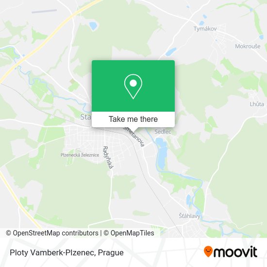 Карта Ploty Vamberk-Plzenec