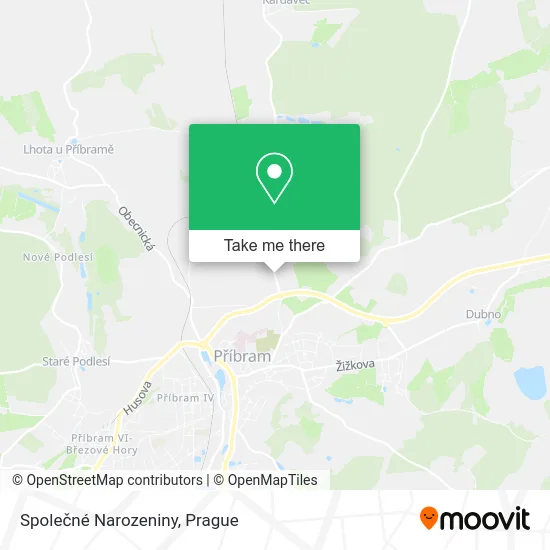 Карта Společné Narozeniny