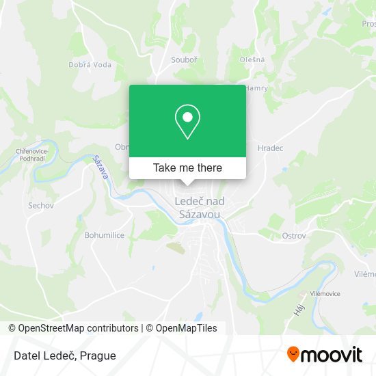 Карта Datel Ledeč