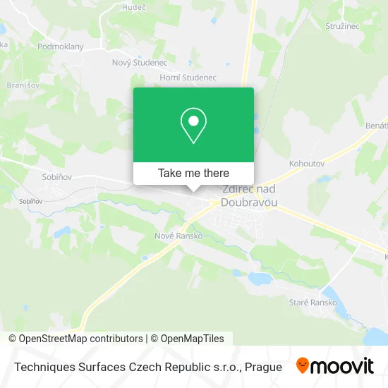 Карта Techniques Surfaces Czech Republic s.r.o.