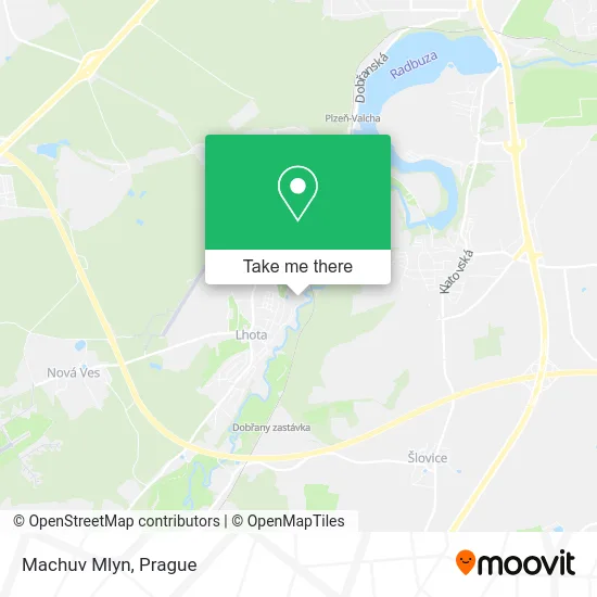 Карта Machuv Mlyn