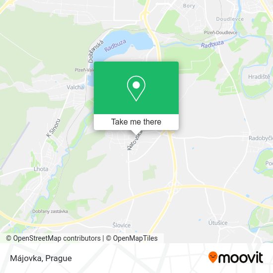 Карта Májovka