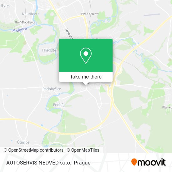 Карта AUTOSERVIS NEDVĚD s.r.o.