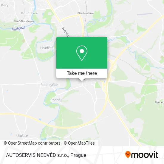 Карта AUTOSERVIS NEDVĚD s.r.o.