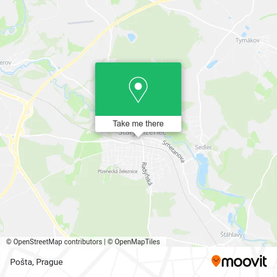 Карта Pošta