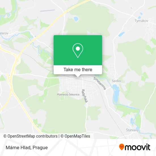 Карта Máme Hlad