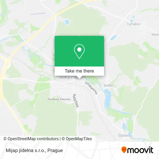 Карта Mijap jídelna s.r.o.