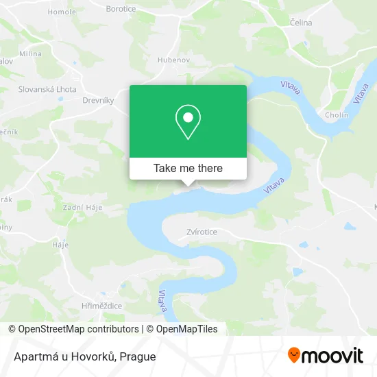 Карта Apartmá u Hovorků