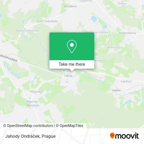 Карта Jahody Ondráček