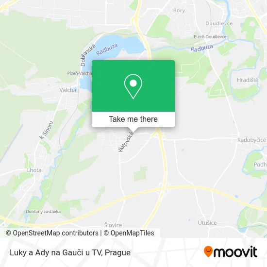 Карта Luky a Ady na Gauči u TV