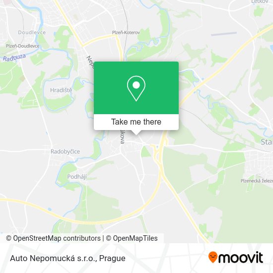 Карта Auto Nepomucká s.r.o.