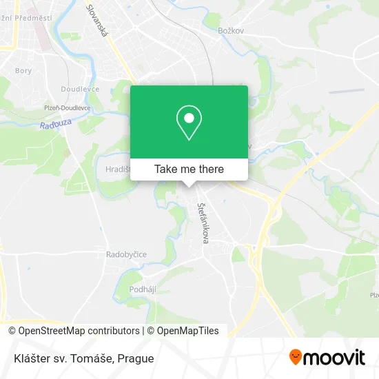 Карта Klášter sv. Tomáše