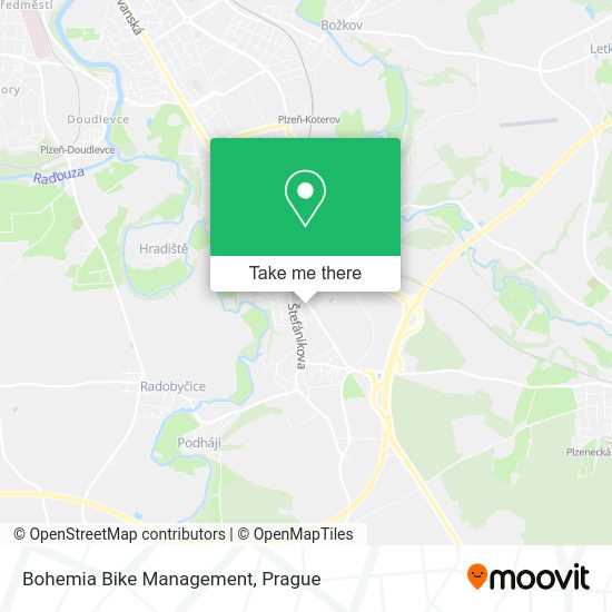 Карта Bohemia Bike Management