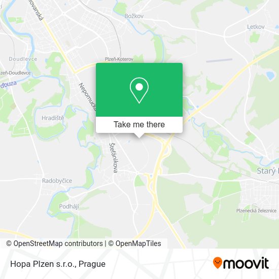 Карта Hopa Plzen s.r.o.