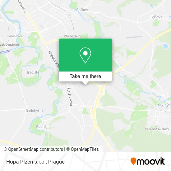 Карта Hopa Plzen s.r.o.
