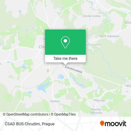 Карта ČSAD BUS Chrudim