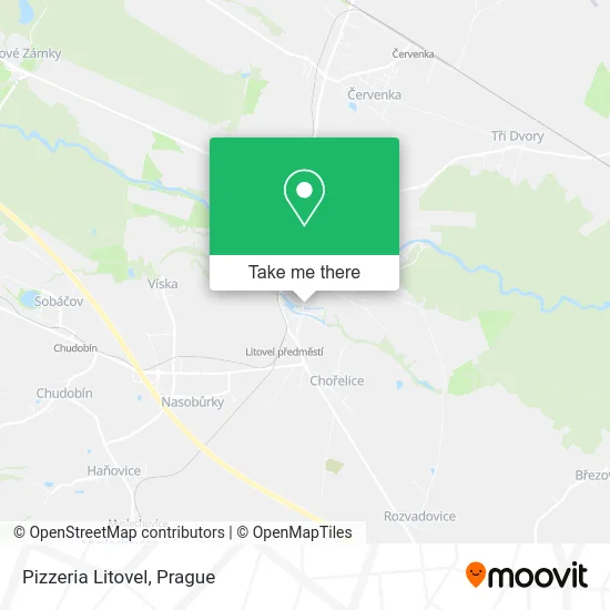 Pizzeria Litovel map