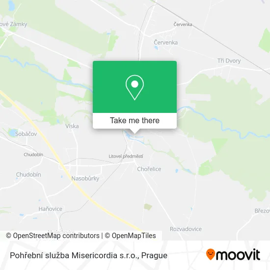 Карта Pohřební služba Misericordia s.r.o.