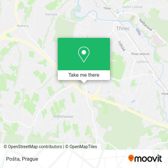Карта Pošta