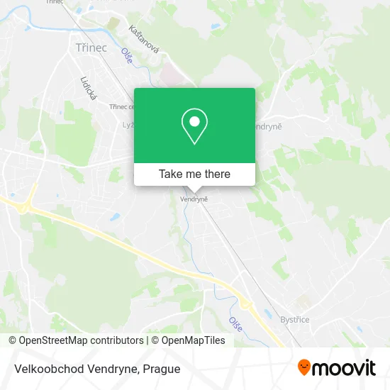 Карта Velkoobchod Vendryne