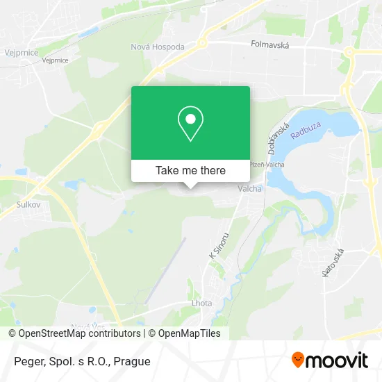 Карта Peger, Spol. s R.O.