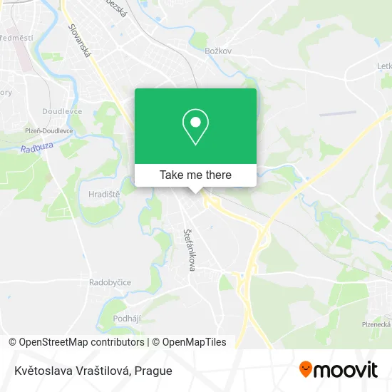 Květoslava Vraštilová map