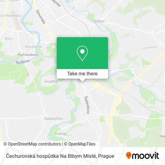 Карта Čechurovská hospůdka Na Blbym Místě