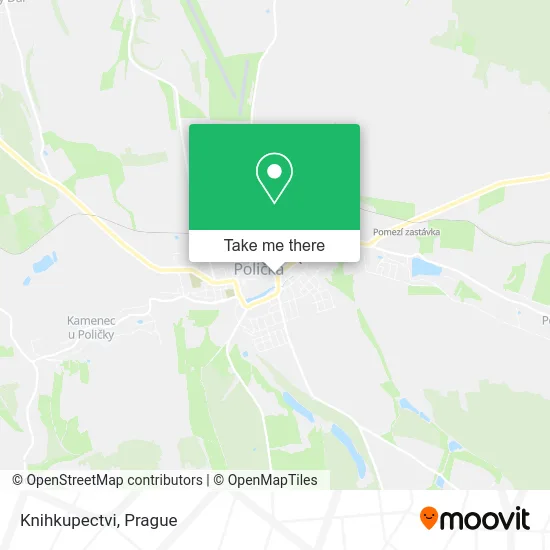 Карта Knihkupectvi
