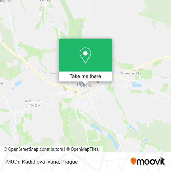 Карта MUDr. Kadidlová Ivana