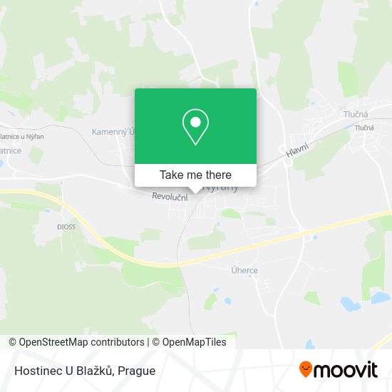 Карта Hostinec U Blažků