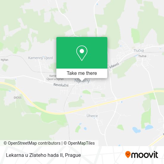 Карта Lekarna u Zlateho hada II