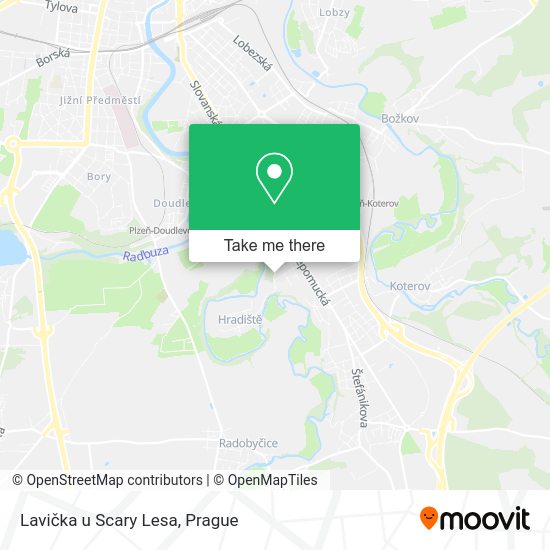 Карта Lavička u Scary Lesa