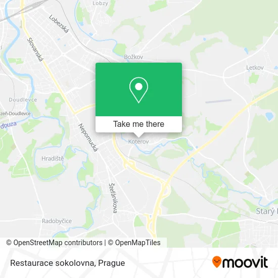 Карта Restaurace sokolovna
