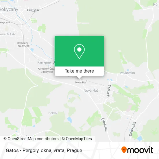 Карта Gatos - Pergoly, okna, vrata