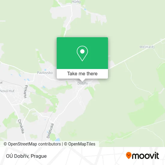 Карта OÚ Dobřív