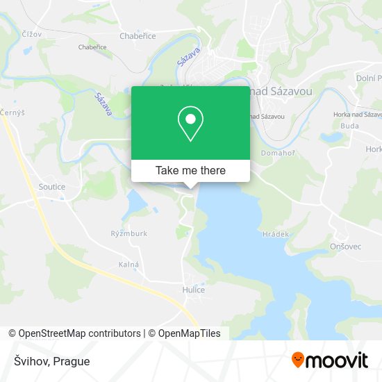 Карта Švihov
