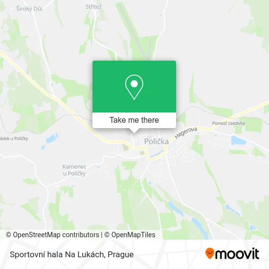 Карта Sportovní hala Na Lukách