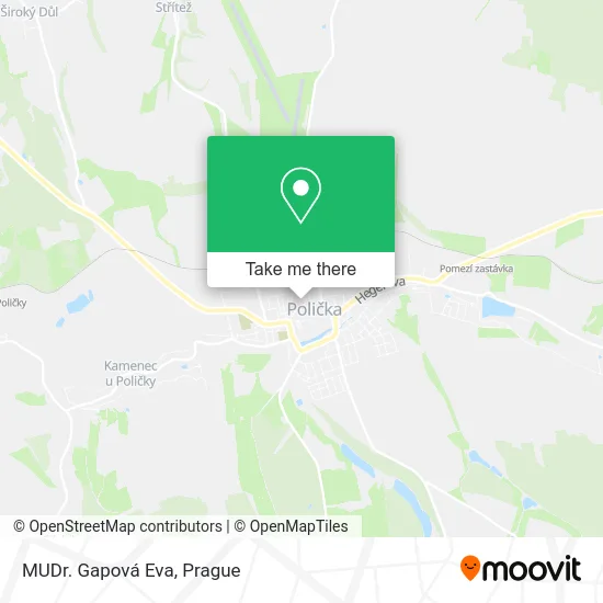 Карта MUDr. Gapová Eva
