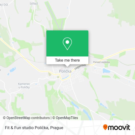 Карта Fit & Fun studio Polička