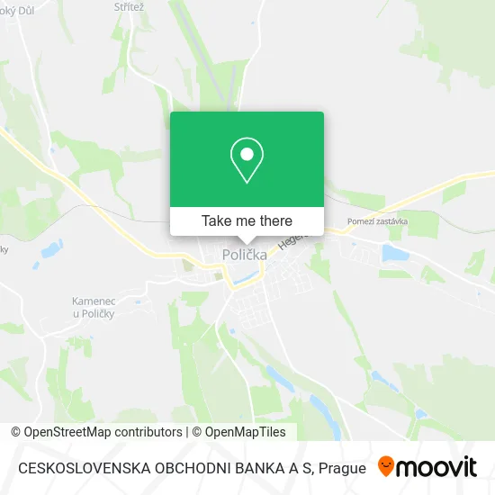 Карта CESKOSLOVENSKA OBCHODNI BANKA A S